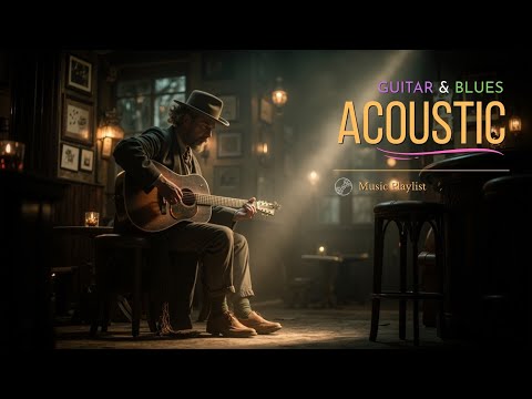 Видео: Атмосфера акустического бара и глубокий душевный акустический блюз | Лаунж музыка