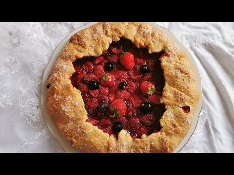 Видео: Галета с клубникой | Открытый пирог с ягодами