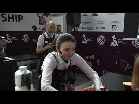 Видео: Латте-арт, Москва 2020  - Шагова Вероника,Москва, Даблби