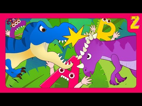 Видео: монстр ABC и голова, торчащий динозавром «Pachycephalosaurus». (+ больше коллекции песен динозавров)