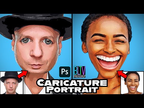 Видео: Photoshop: создаем мультяшный карикатурный портрет!