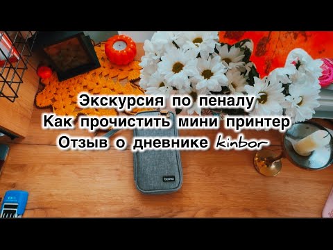 Видео: Экскурсия по пеналу| Как прочистить мини принтер| Отзыв о дневнике kinbor