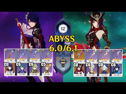Видео: 【Genshin Impact Бездна 6.0/6.1】C0 Райдэн Гиперцветение & C0 Часка Овервейп｜原神 Spiral Abyss