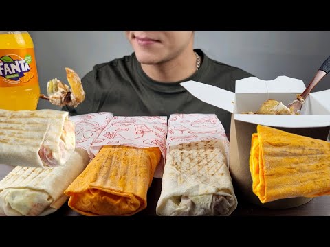 Видео: EATING SHAURMA, BIG KUSH. (MUKBANG) ASMR. ИТИНГ (ШАУРМА) ШАВЕРМА, БОЛЬШОЙ КУШ АСМР МУКБАНГ.