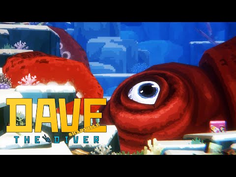 Видео: Гигантский Кальмар и первый выходной ☀ Dave the Diver Прохождение игры #4