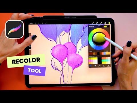 Видео: Как перекрасить в Procreate