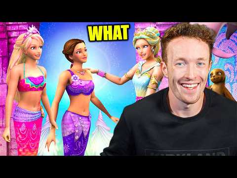 Видео: Взрослый мужчина смотрит БЕЗУМНЫЙ фильм о Барби (История русалки 2)
