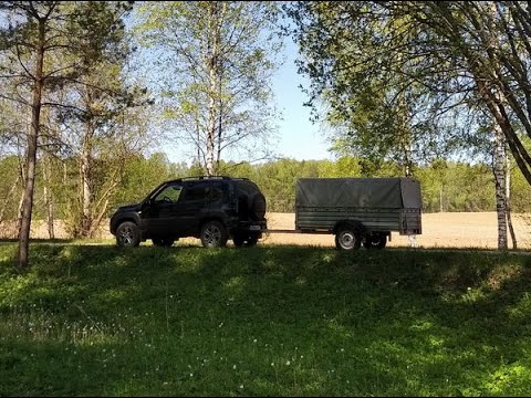 Видео: Нива Тревел и прицеп МЗСА.