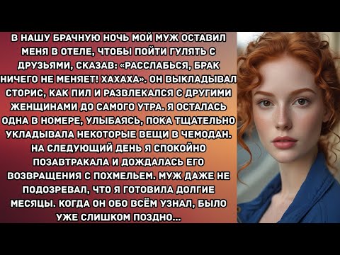 Видео: В нашу брачную ночь мой муж оставил меня в отеле, чтобы пойти гулять с друзьями, сказав: ...