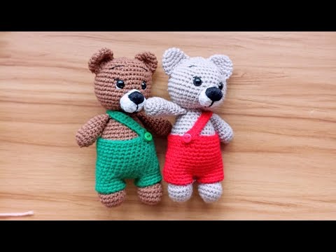 Видео: Вяжем игрушку Мишутка в штанишках. ч. 1 ручки ножки , ушки.