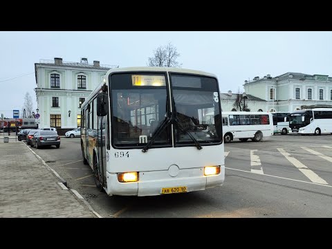 Видео: Автобус, маршрут №11 Mercedes-Benz O345G б.694 (08.03.2024) Псков