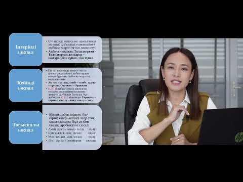 Видео: ҮНДЕСТІК ЗАҢЫ. Буын үндестігі. Дыбыс үндестігі. Орфография/орфоэпия