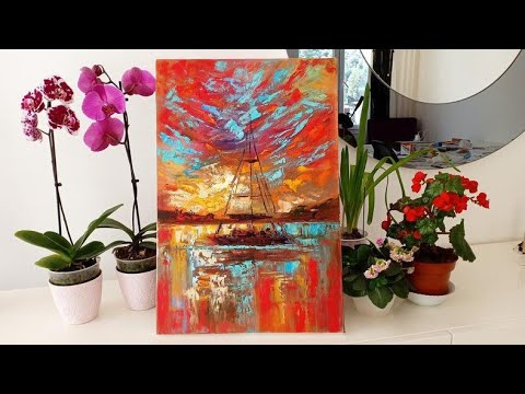 Видео: МОЕ УТРО - ПИШУ КАРТИНУ МАСЛОМ ЗА 30 МИНУТ