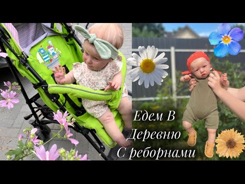 Видео: Едем В ДЕРЕВНЮ с реборнами/ куклы РЕБОРН/ ПРОГУЛКА с куклой 