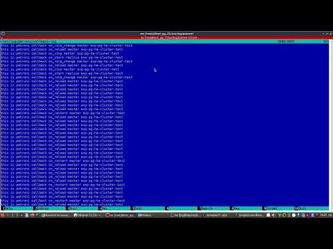Видео: Как работают callbacks(hooks) в patroni, обойдемся без балансира.
