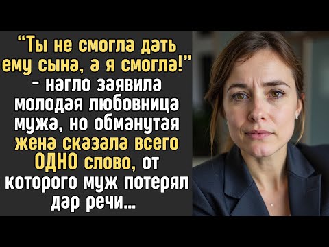 Видео: МУЖ выгнал жену из квартиры и отобрал бизнес ради любовницы, но едва услышал ЭТО слово, обомлел