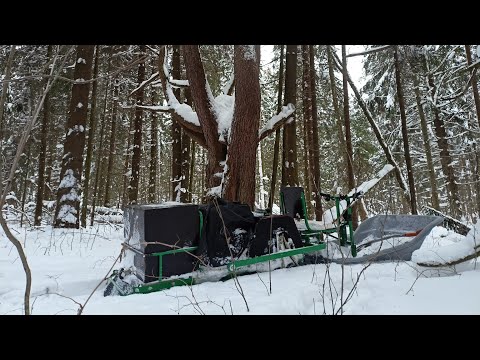 Видео: МОТОБУКСИРОВЩИКУ НЕТ ПРЕГРАД!!! ПОКАТУШКИ ИСПЫТАНИЯ ПО ГЛУБОКОМУ СНЕГУ. В ЛЕСУ, ПОЛЕ!