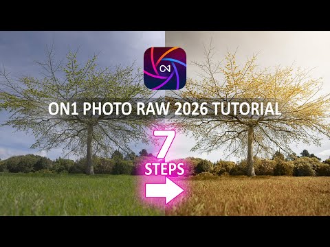 Видео: ON1 Photo Raw Tutorial 2026 — как отредактировать 90% фотографий всего за 7 ШАГОВ