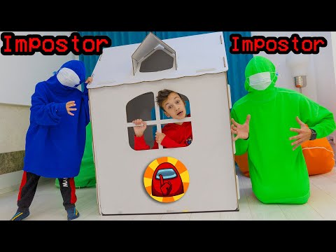 Видео: Игра AMONG US в Реальной жизни ! **3 Часть ! Побег из КАРТОННОЙ Школы !