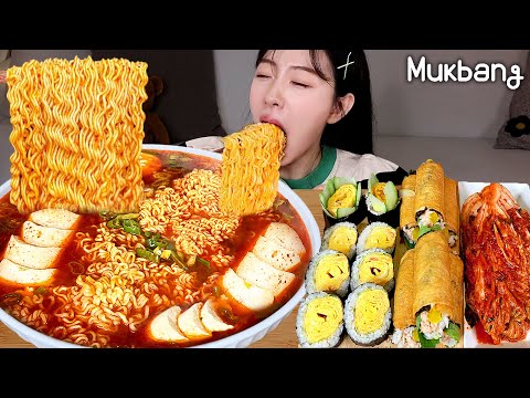 Видео: 🍜 острый корейский саман Рамен, Кимчи, Кимбап ★ Spicy Ramyun REAL SOUNDㅣASMR MUKBANG