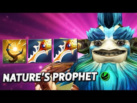 Видео: 1 Кнопка = Фарм Всей Карты, NATURES PROPHET / World of Dota