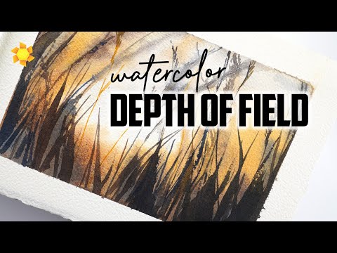 Видео: Легко: Акварель со слоями для создания глубины резкости