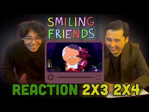 Видео: Босс женился и сольное приключение Алана — реакция на Smiling Friends 2x3/2x4