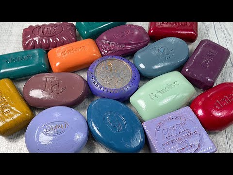 Видео: ASMR painted soap cutting Relaxing sounds Резка крашенного мыла 💜
