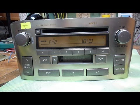 Видео: Ремонт автомагнитолы тойота W53901