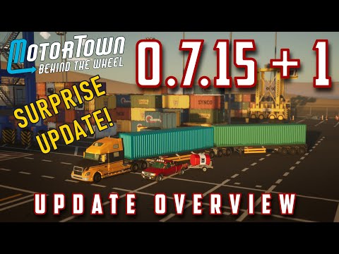 Видео: Motor Town: обзор обновления 0.7.15 + 1 — новые трейлеры, новые дома, Motorpedia и обновление карты