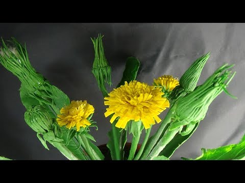 Видео: ОДУВАНЧИК ИЗ ХОЛОДНОГО ФАРФОРА ЧАСТЬ 2 (dandelion )