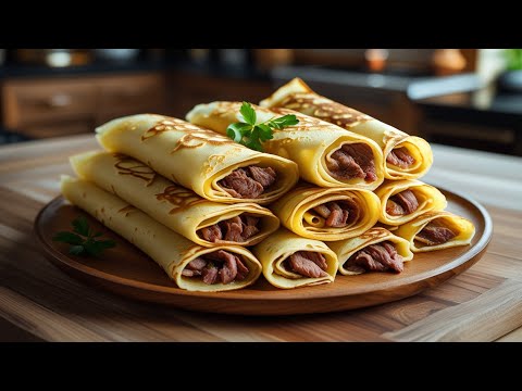 Видео: Как сделать идеальные мясные панкейки за 15 минут! 🍳🥞