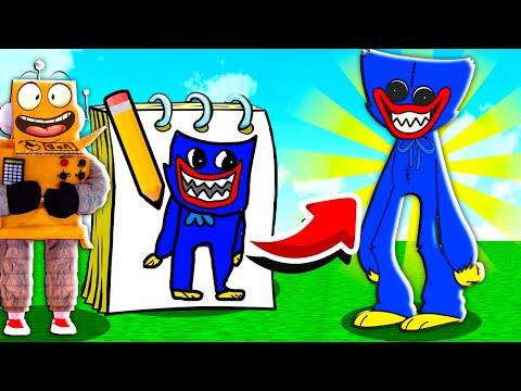 Видео: ВСЁ ЧТО Рисую, СТАНОВИТСЯ ЖИВЫМ в РОБЛОКС ХАГГИ ВАГГИ ЧЕЛЛЕНДЖ НУБ И ПРО ВИДЕО ROBLOX