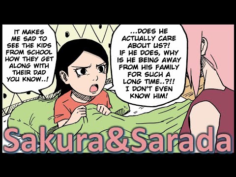 Видео: Когда он вернется домой? Часть 1 - Сакура и Сарада [SakuSara] Doujinshi [с русскими субтитрами] [HD]