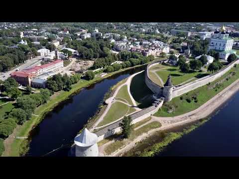 Видео: Псков с дрона (Pskov from the dron)