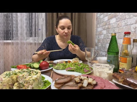 Видео: Мукбанг. Пробуем ВСЁ что приготовила. @galina_kuhnya