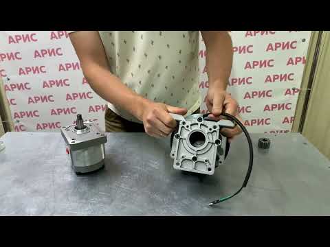 Видео: Подключаемый электрический привод для насоса НШ. Электромуфта для включения насоса НШ.