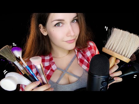 Видео: АСМР Кисточки на Blue Yeti 🎤 ✨ ASMR Brushes on Blue Yeti