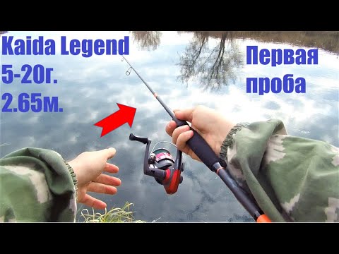 Видео: Kaida Legend 5-20г. 2.65м. Спиннинг с OZON. Стоит ли покупать?|| Первые ощущения от палки.