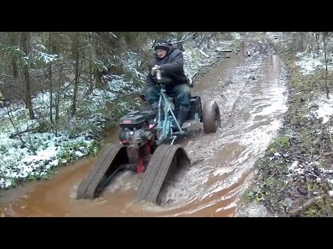 Видео: ГУСЕНИЦЫ  ЛУЖИ ЛУЖИ