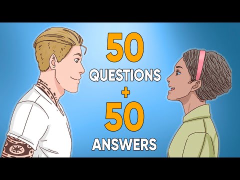 Видео: 50 вопросов, 50 ответов на английском