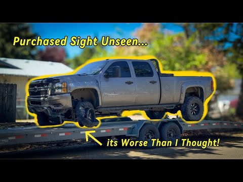 Видео: Восстановление разбитого Silverado 3500 Duramax от Copart!