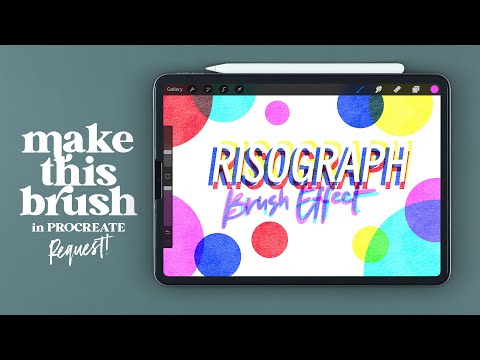 Видео: Создание кисти с эффектом ризографа в PROCREATE