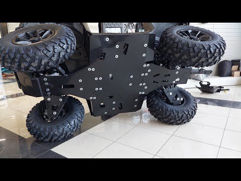 Видео: Инструкция по установке защиты Е.Е. на Cforce 400/500 Basic/Efi