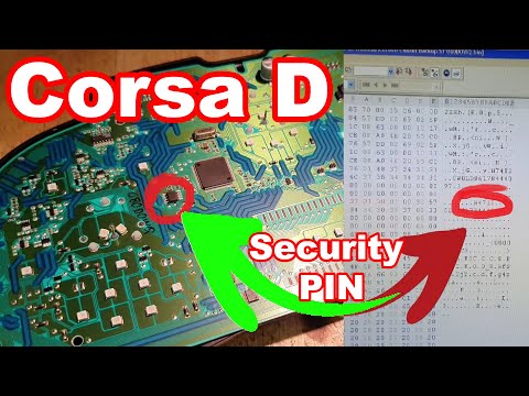 Видео: Pin-код безопасности Corsa D из кластера EEPROM.