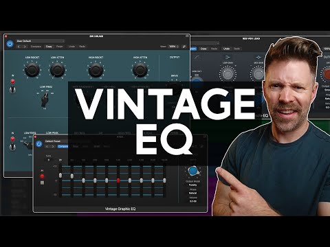 Видео: Как использовать эквалайзеры Logic «Vintage» | 5-минутный курс Logic Expert (часть 25)