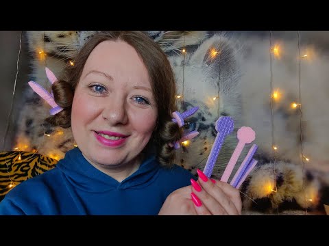 Видео: АСМР 💆Расчесывание волос, Массаж головы 💆 Делаю прическу ASMR Scalp Massage,Scalp Exam,Head Massage