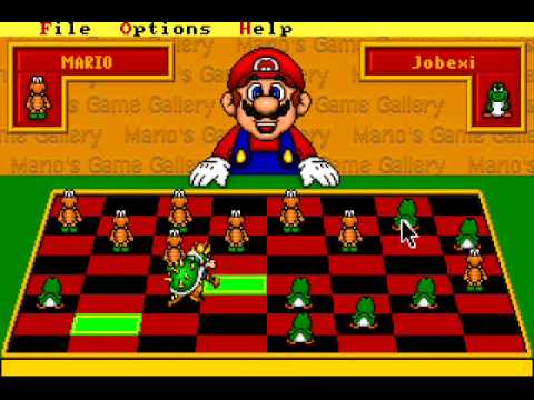 Видео: Галерея игр Марио - 1995 - Шашки