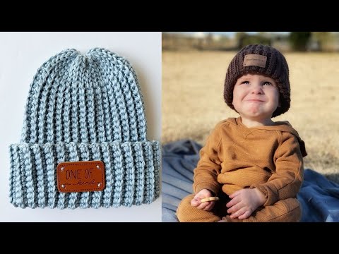 Видео: Простая вязаная крючком шапочка