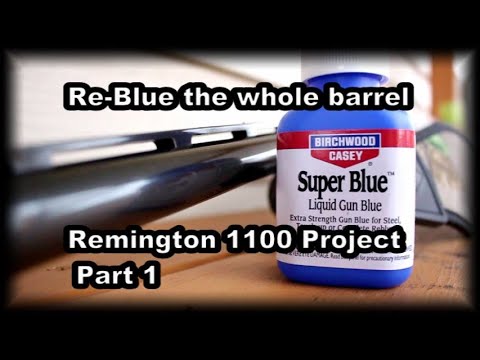 Видео: Пересинение всего ствола с помощью Super Blue Remington 1100, проект 1
